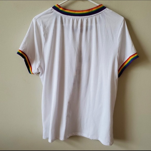 Disney Parks Mens Mickey Mouse Rainbow Pride Tee - Picture 2 of 3